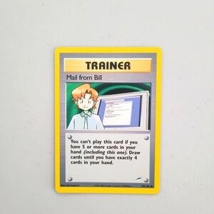 Pokemon Trainer Card - Yellow and Gray